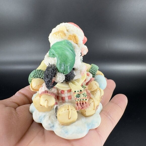 Marys Moo Moos Resin Figurine Enesco 1994 Merry Christmoos Whimsical Figure VTG - Picture 11 of 16